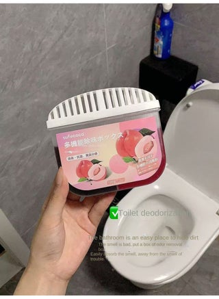2PCS Refrigerator Deodorizer and Refrigerator Deodorizer Refrigerator Freezer Deodorizer, Household Sterilization and Deodorization are More Effective Than Baking Soda. Plant Formula is Safe, Non-toxic and Compact Design (Peach Flavor and White Tea Flavor) - view 4